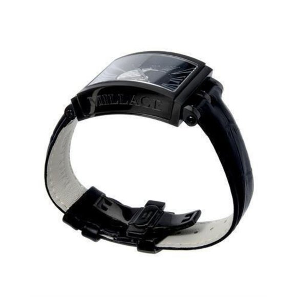 Millage The Evreux Collection Ml0073-B Black Calf Leather Swiss Men Watch - Picture 6 of 7